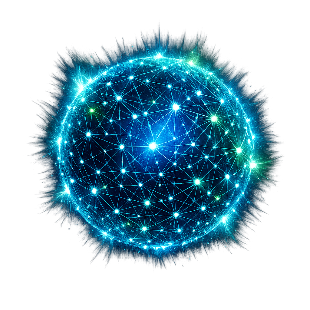 AI signal network visualization